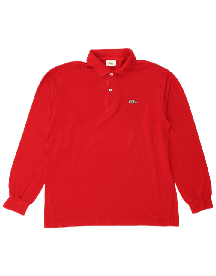 Lacoste Langærmet Polo Shirt til mænd Størrelse 4 Medium Rød Bomuld