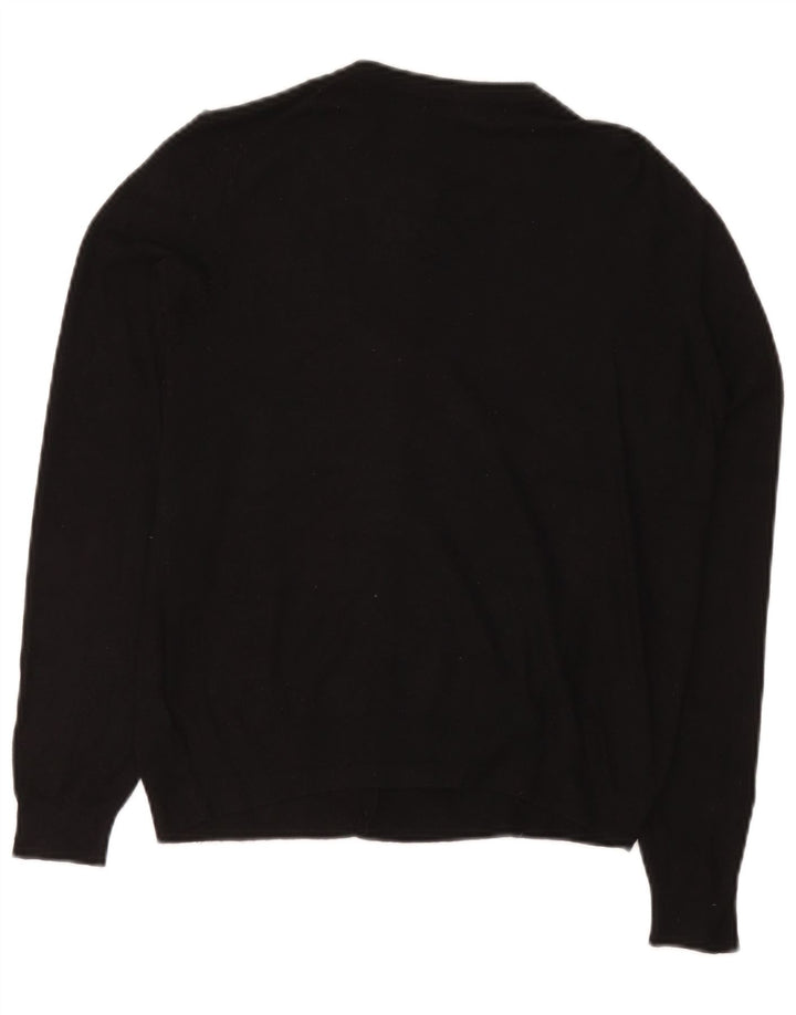 Marks & Spencer Dame Cardigan Sweater UK 14 Stor Sort Viscose