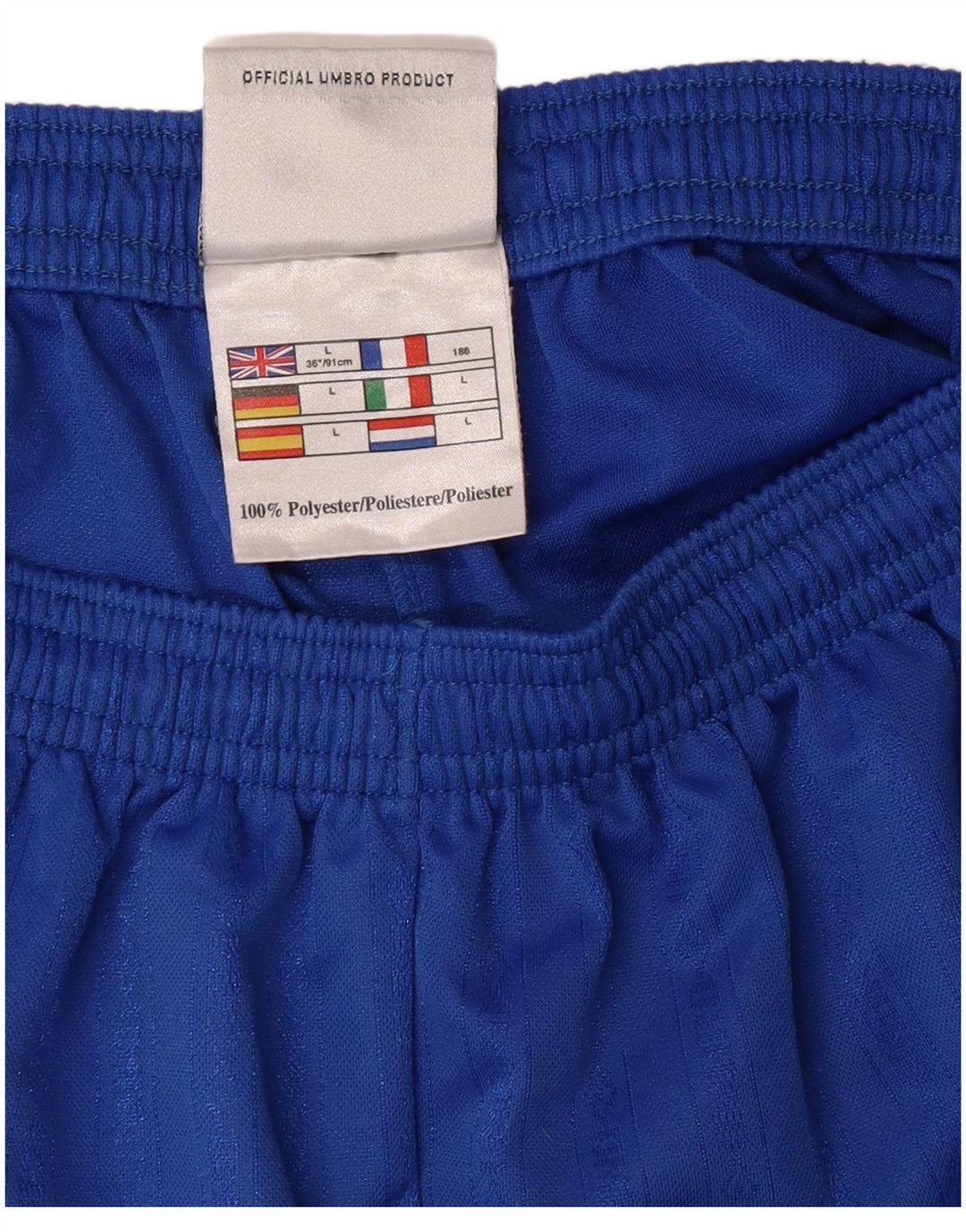 UMBRO Sportshorts til mænd Large Blue Polyester