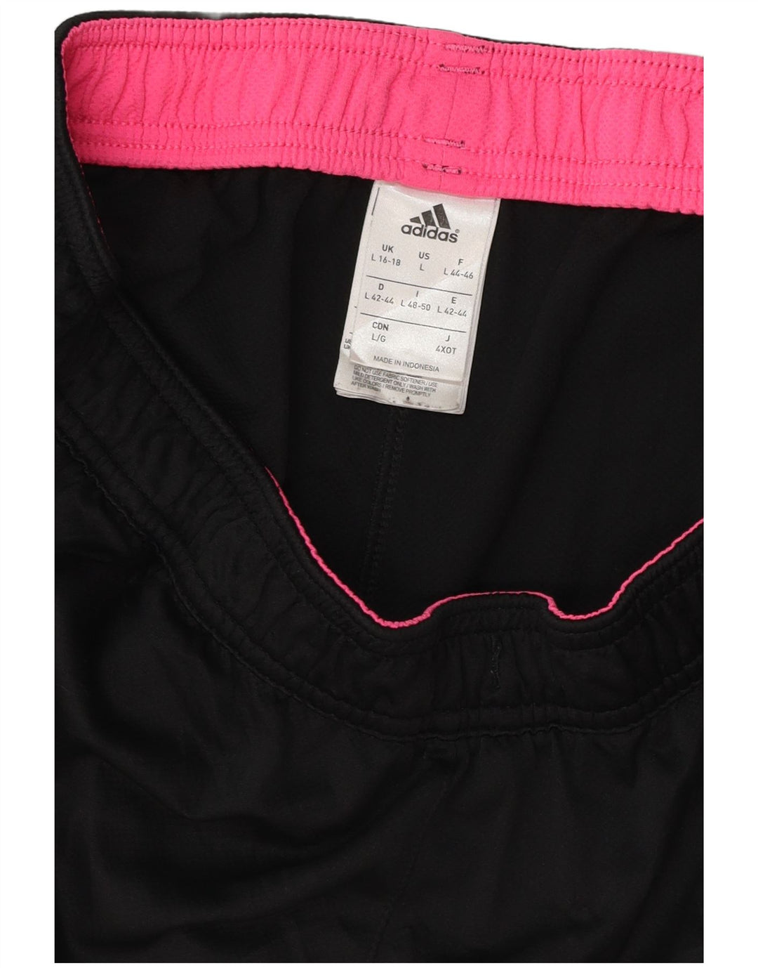 ADIDAS Climalite sportsshorts til kvinder UK 16/18, stor sort polyester