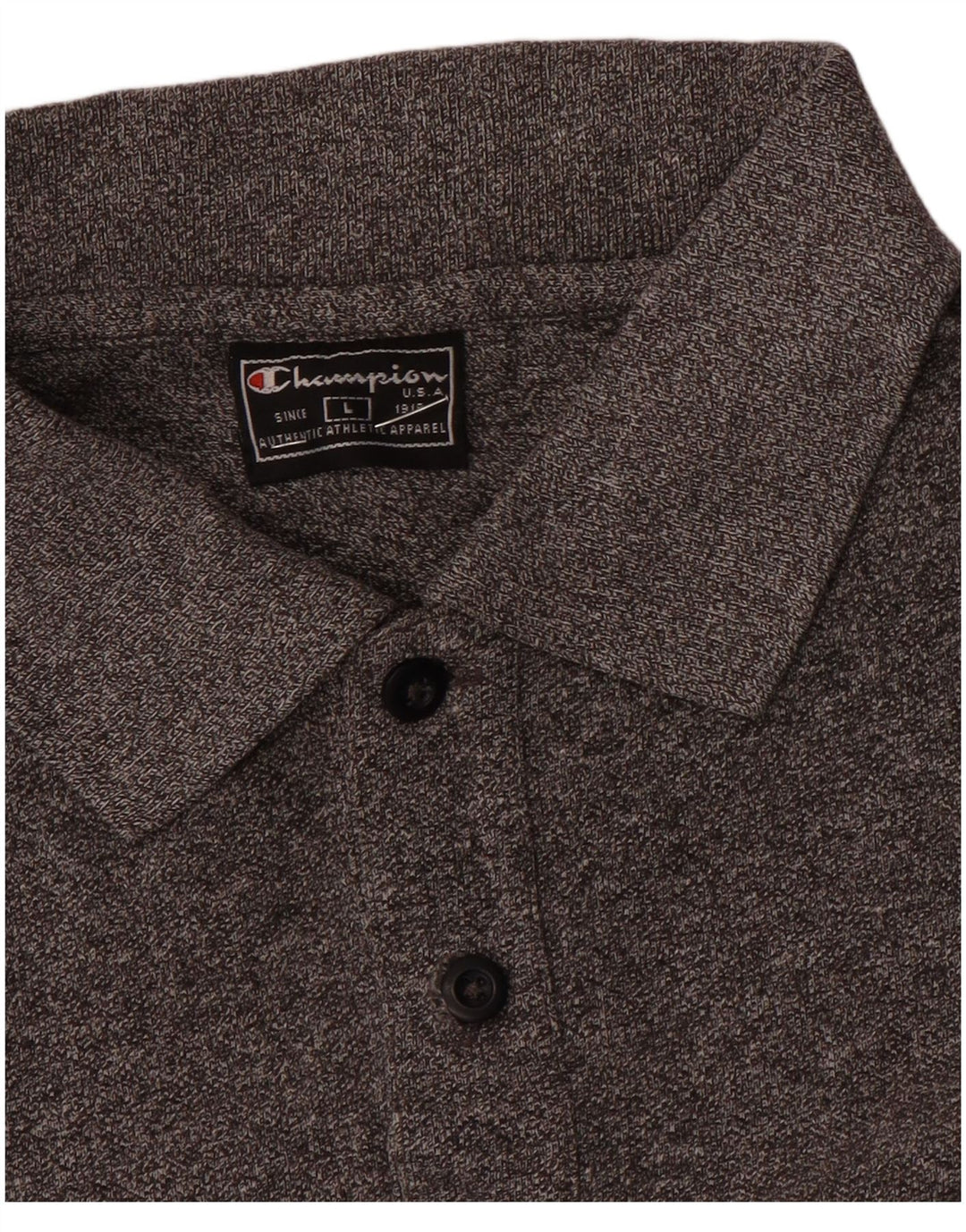 Champion herre poloskjorte stor grå flækket