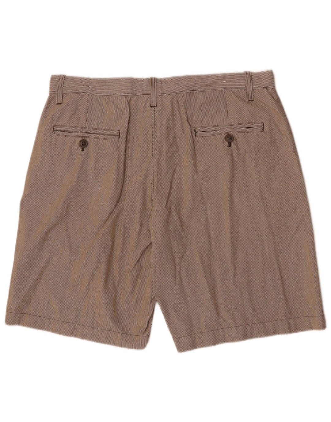 Gap Herre Chino Shorts W34 Stor Beige Nålestribet Bomuld