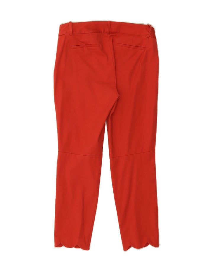 J. CREW Womens Slim Chino Trousers US 8 Medium W32 L25 Red Cotton Vintage J. Crew and Second-Hand J. Crew from Messina Hembry 
