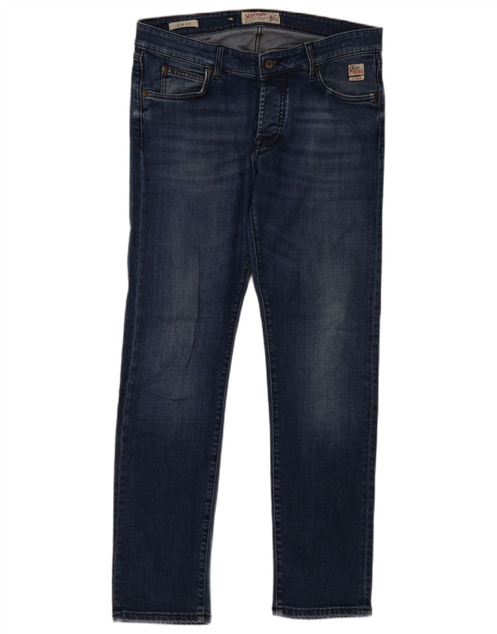 Roy Rogers Dame Slim Jeans W36 L32 Blå Bomuld