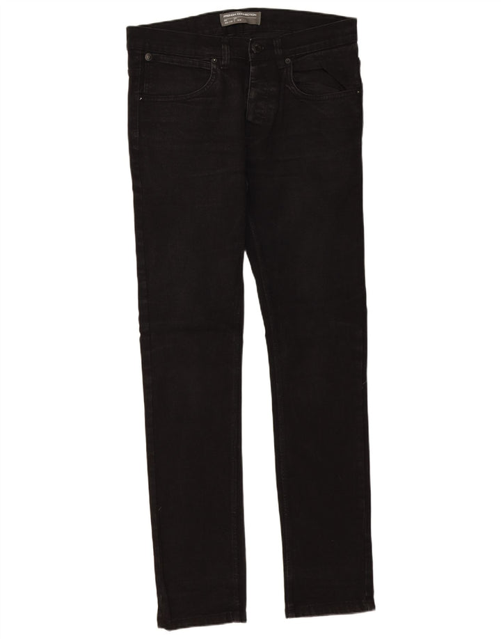 French Connection Slim Jeans til mænd W32 L32 Sort bomuld