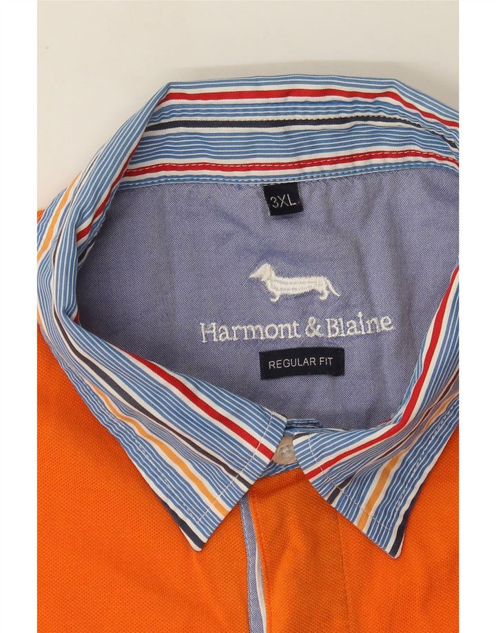Harmont & Blaine Herre Regular Fit Polo Shirt 3XL Orange