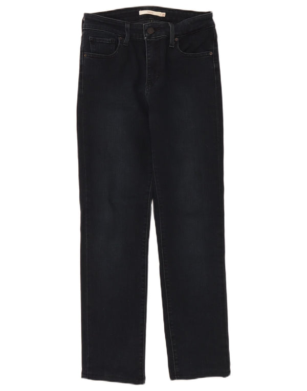Levi's Dame 712 Slim Jeans W26 L27 Marineblå Bomuld