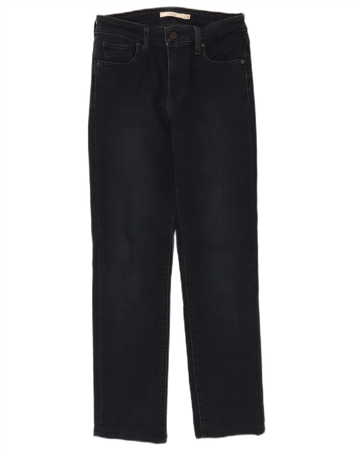Levi's Dame 712 Slim Jeans W26 L27 Marineblå Bomuld
