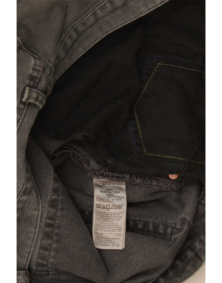 Gap Straight Jeans til mænd W38 L30 Grå Bomuld
