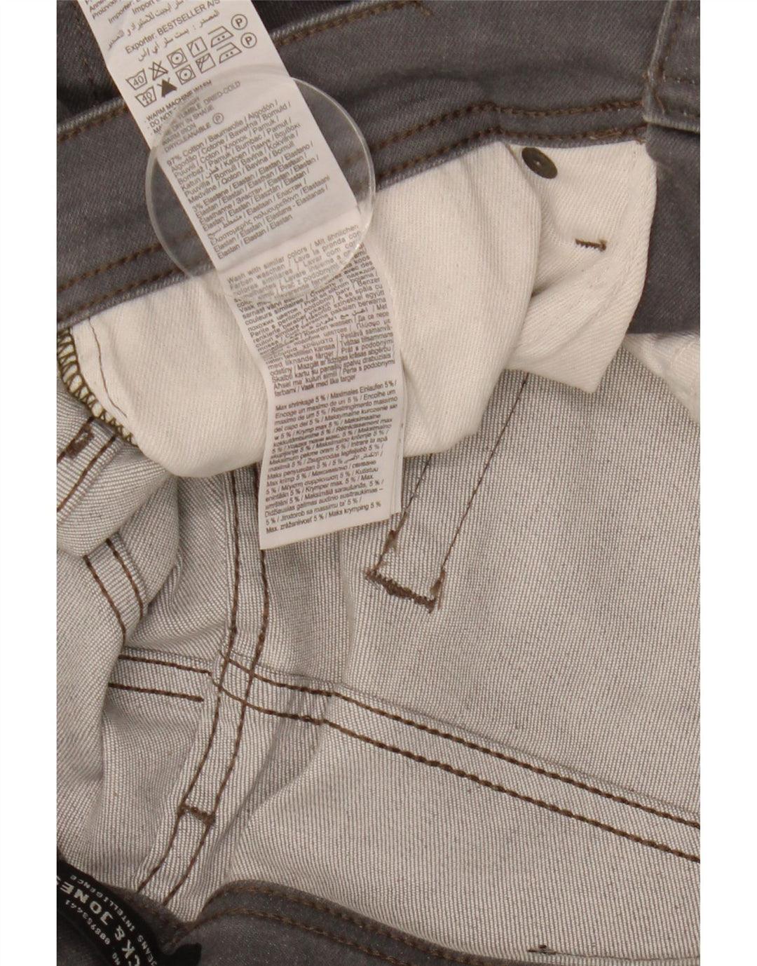 Jack & Jones Herre Tim Slim Jeans W31 L32 Grå Bomuld