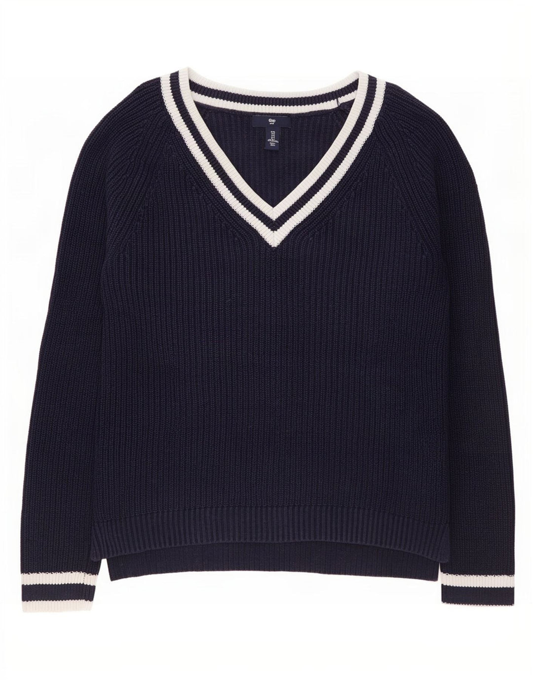 Gap Dame V-hals sweater UK 10 Small Navy Blue