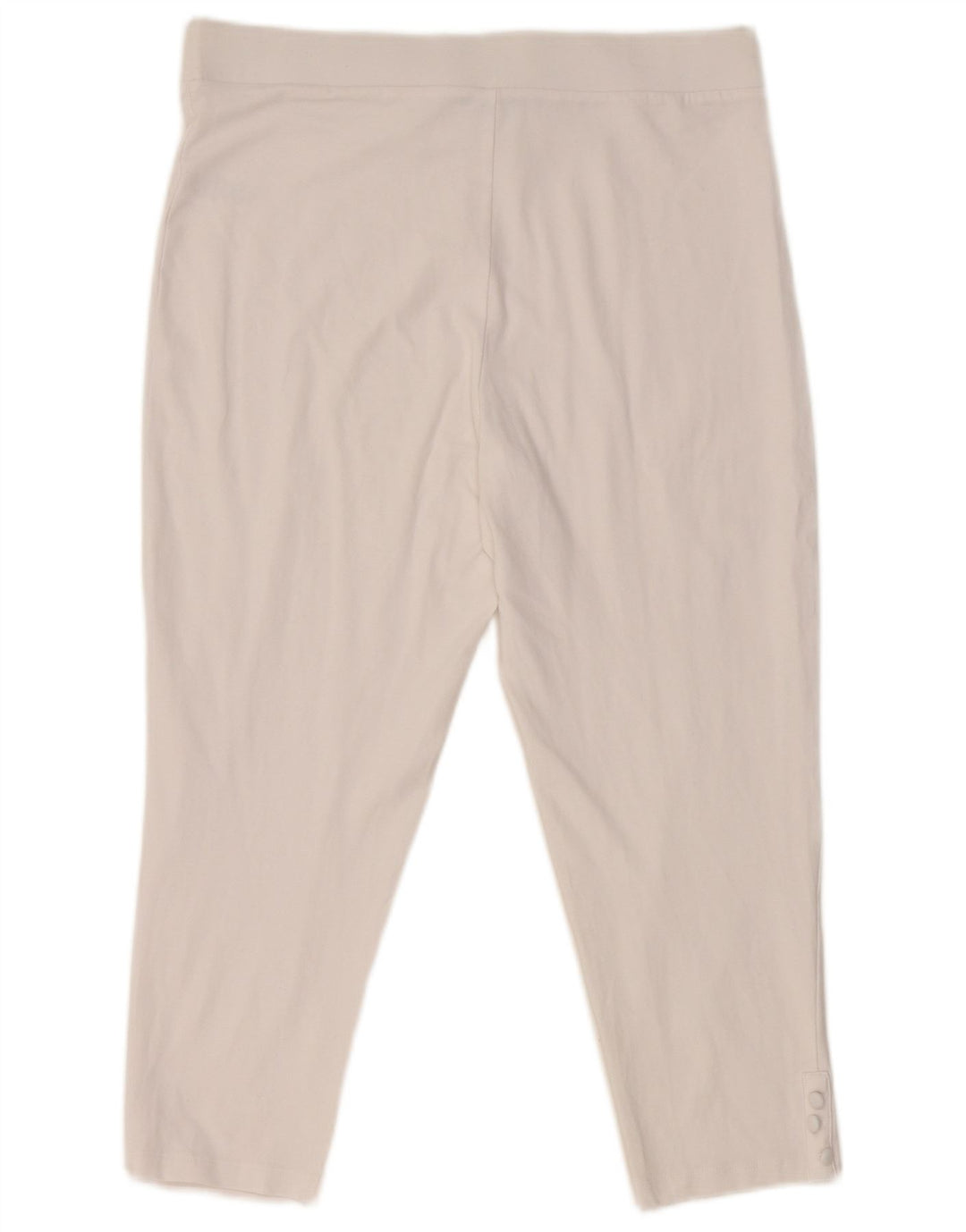 M&Co Dame Capri Leggings UK 14 Stor Hvid Bomuld