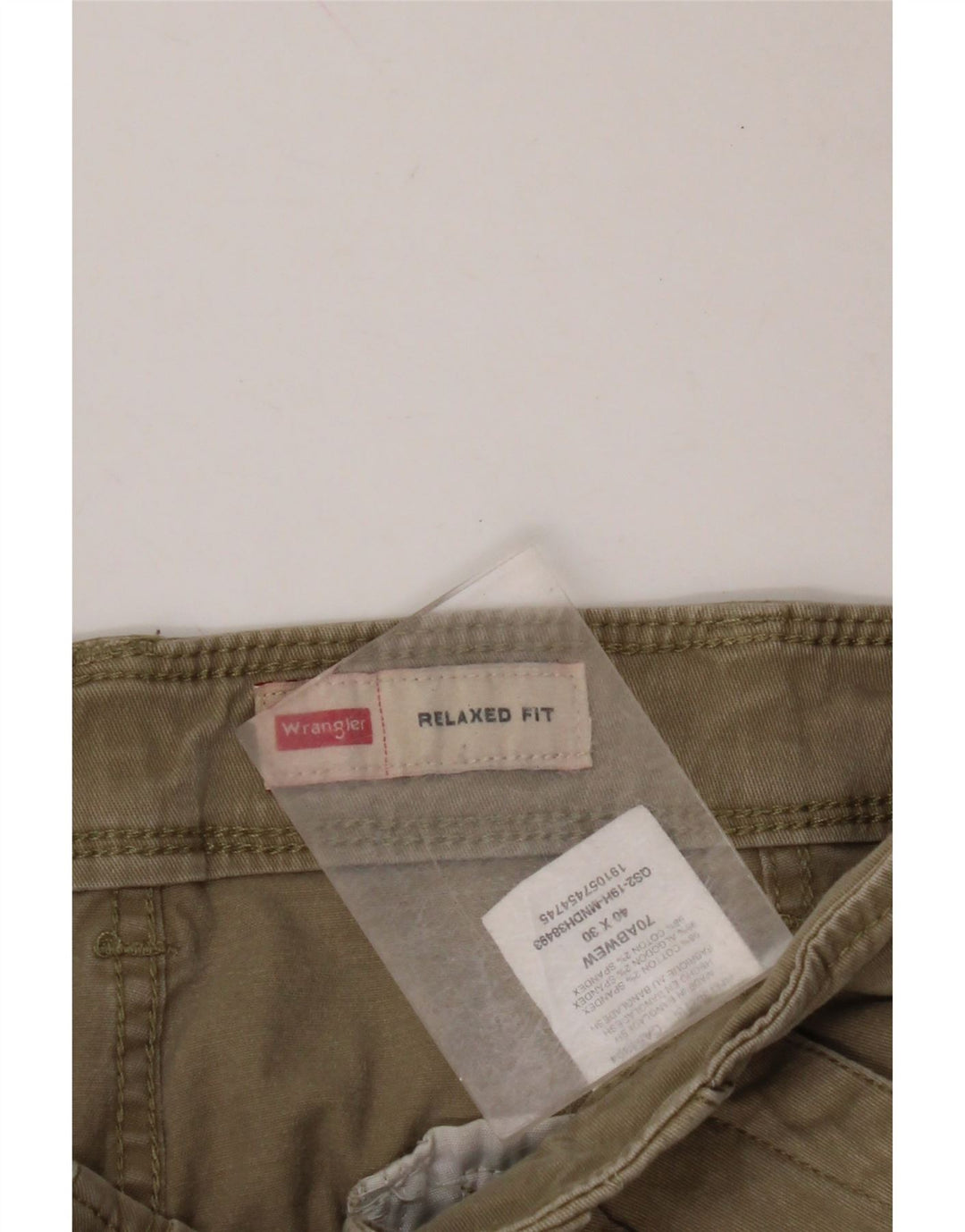 WRANGLER Herre Relaxed Fit Cargo Bukser W40 L30 Beige Bomuld