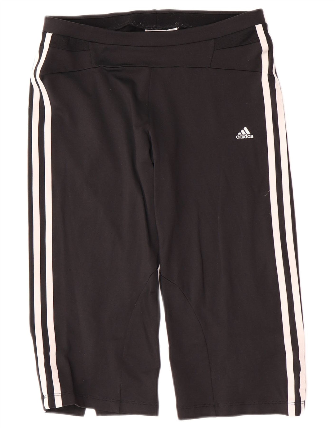 Adidas Dame Capri Træningsdragt Bukser UK 12 Medium Sort Nylon