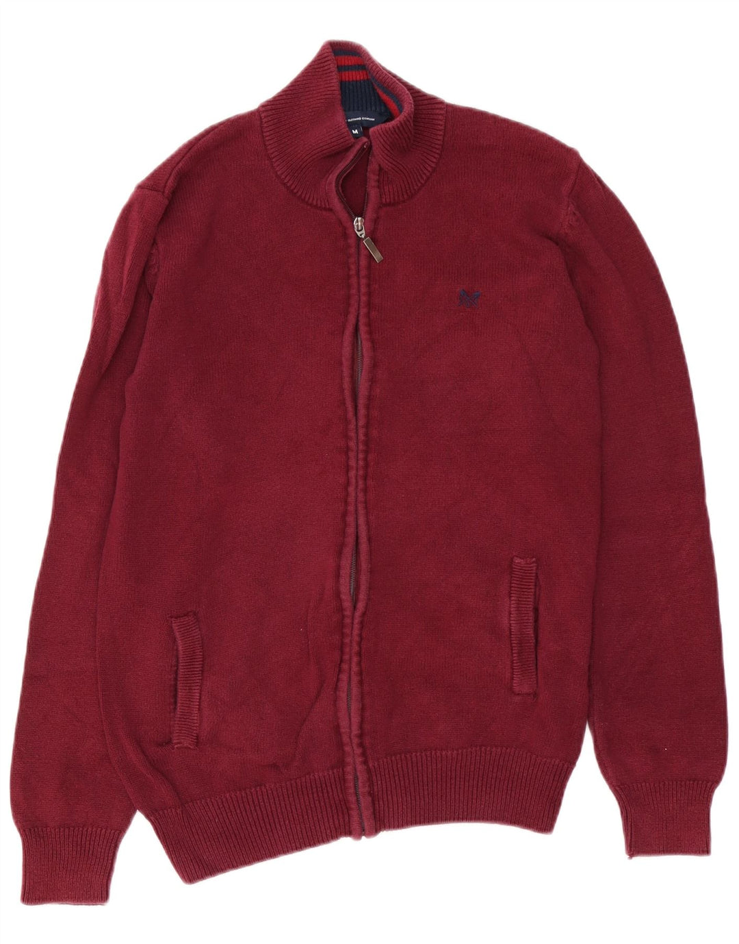 Besætningstøj Herre cardigan sweater Medium Bourgogne bomuld