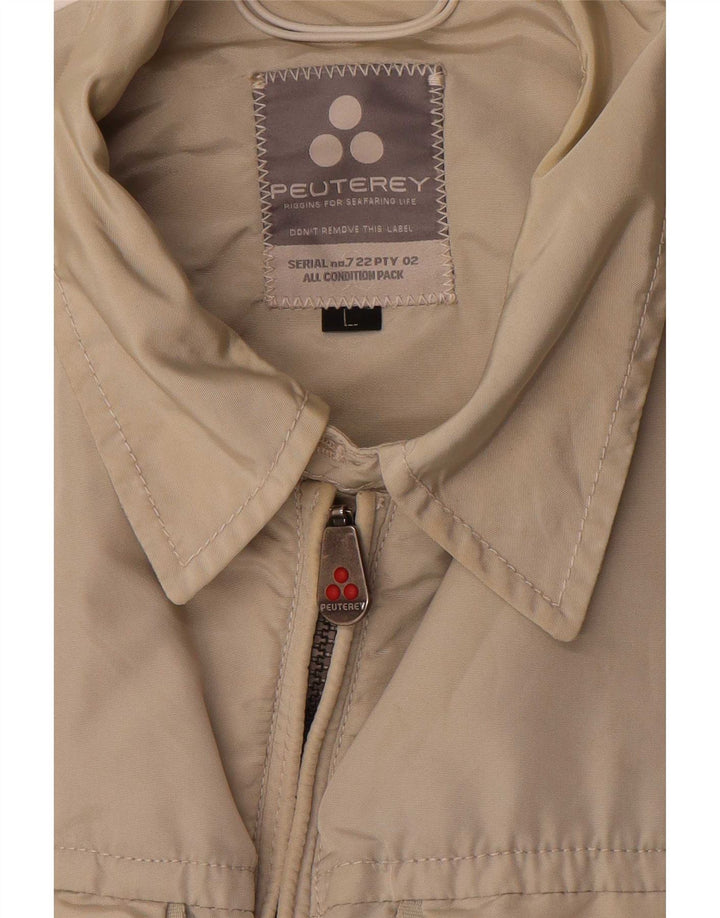 PEUTEREY Herre Utility Jacket UK 40 Large Beige