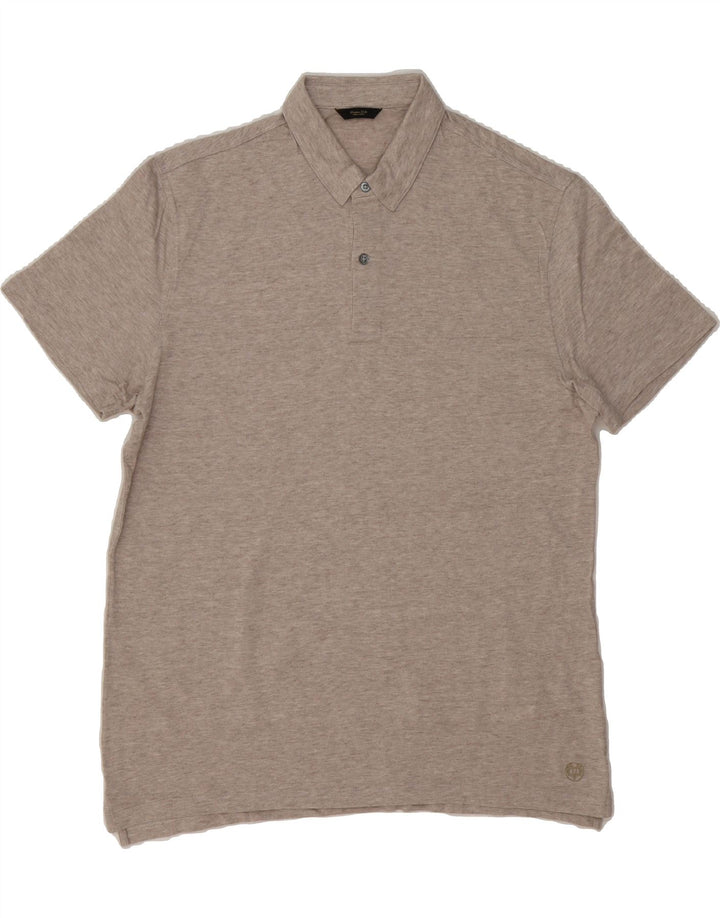 MASSIMO DUTTI Mens Polo Shirt XL Grey Cotton Vintage Massimo Dutti and Second-Hand Massimo Dutti from Messina Hembry 