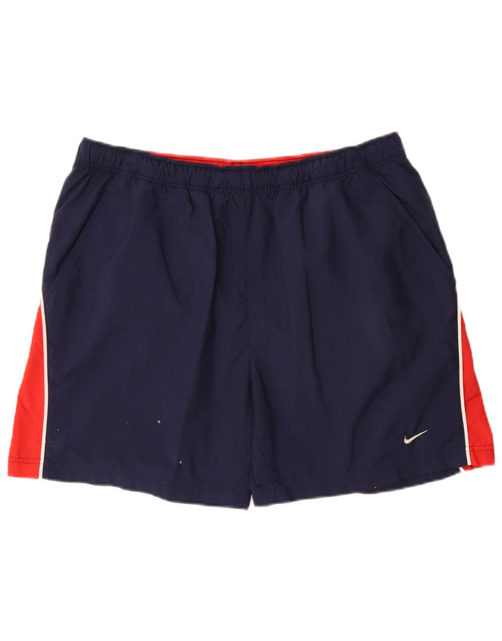 NIKE Sportshorts til mænd XL Marineblå Colourblock
