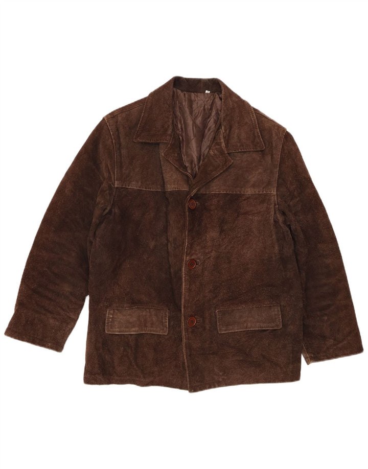 Vintage herre ruskindsjakke UK 38 Medium Brown