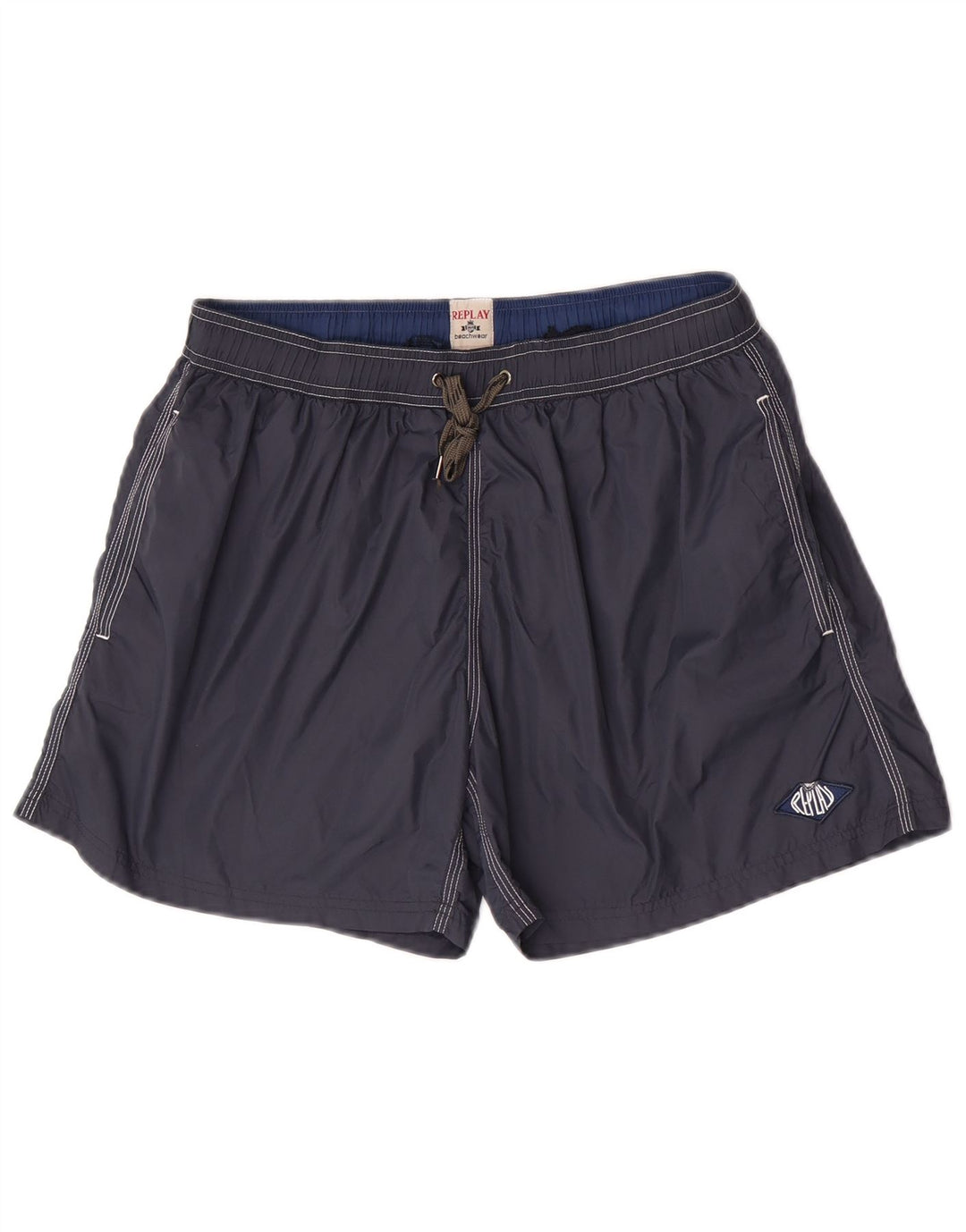Replay Drenge badeshorts 11-12 år Stor marineblå polyamid