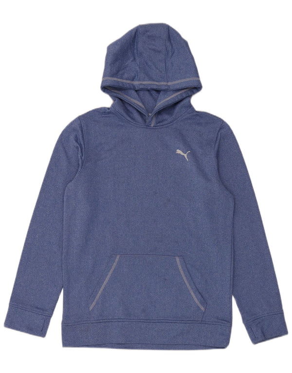 Puma Boys Hoodie Jumper 15-16 år XL Blå Polyester