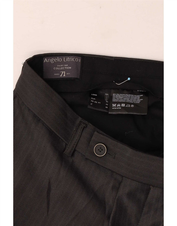 Angelo Litrico Herre Lige jakkesæt bukser IT 48 Medium W32 L33 Grå