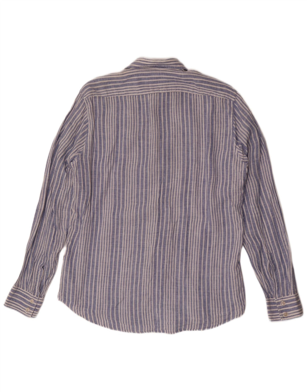 Hugo Boss Herreskjorte Large Blue Pinstripe Linen
