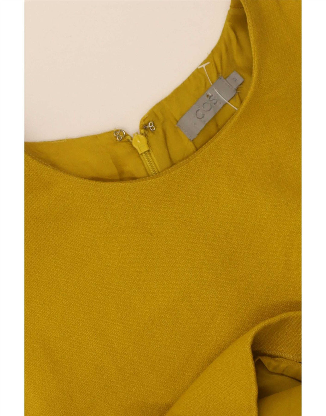 Cos Dame Ærmeløs Shift Dress IT 42 Medium Gul