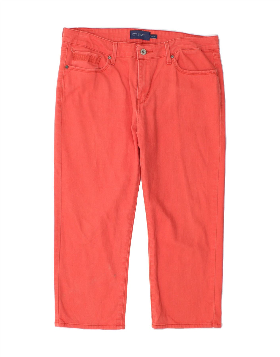 LEVI'S Womens Capri Jeans US 12 Large W34 L21 Red Cotton Vintage Levi's and Second-Hand Levi's from Messina Hembry 