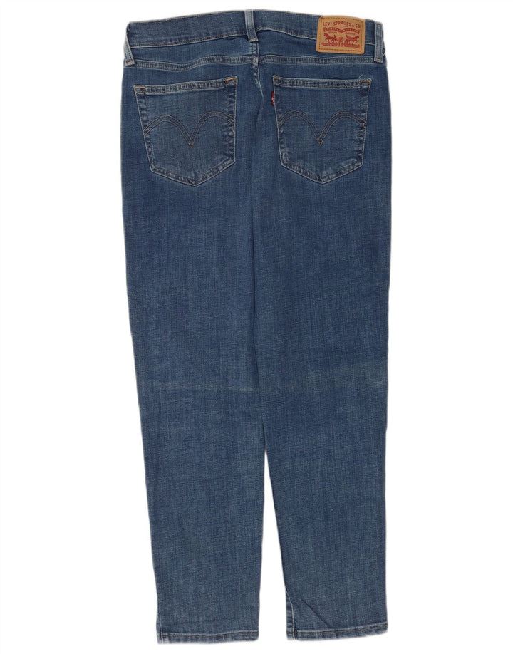 Levi's Womens Boyfriend Cropped Jeans W28 L26 Blå Bomuld
