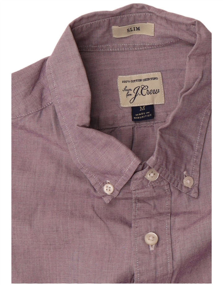 J. CREW Herre Slim Shirt Medium Lilla Bomuld