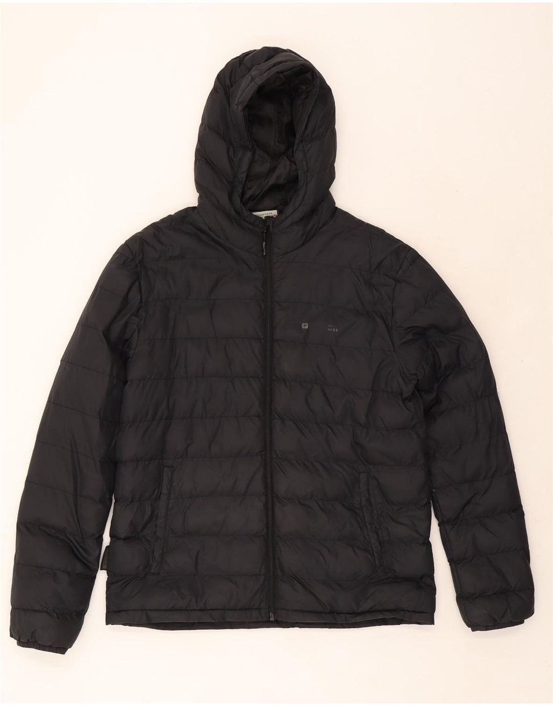 Mountain Warehouse Herre hættepolstret jakke UK 40 Stor sort nylon