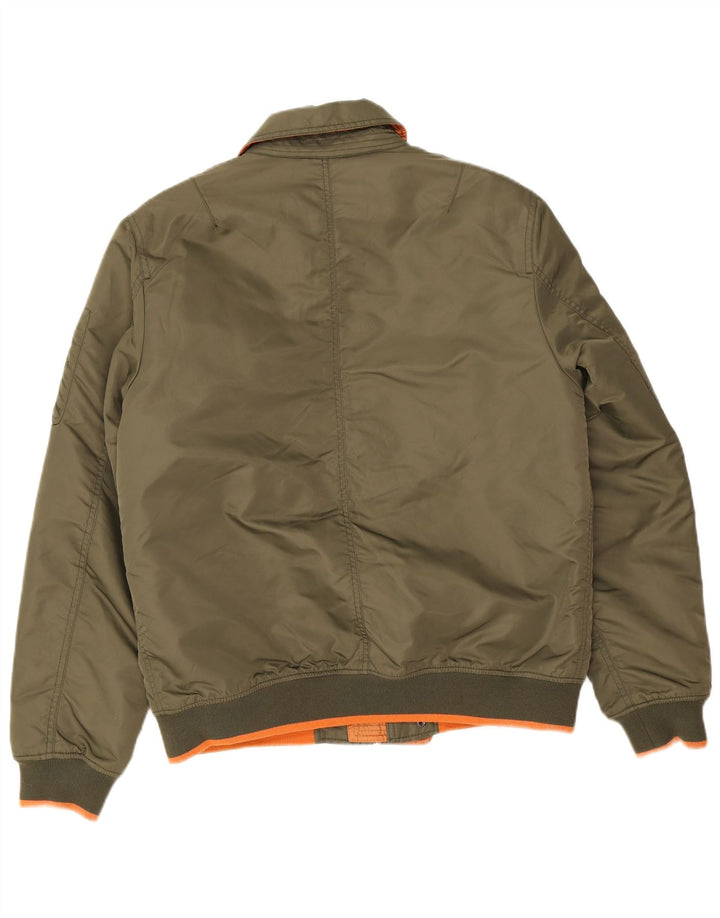 Aeronautica Militare Bomberjakke til mænd IT 50 Medium Khaki Nylon
