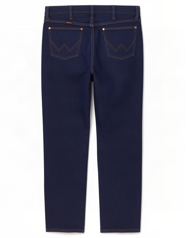 Wrangler Straight Jeans til mænd W33 L30 Marineblå Bomuld