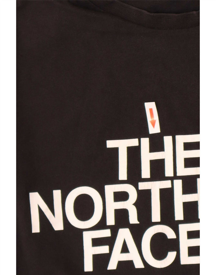 The North Face Herre grafisk T-shirt Top Medium Sort Bomuld