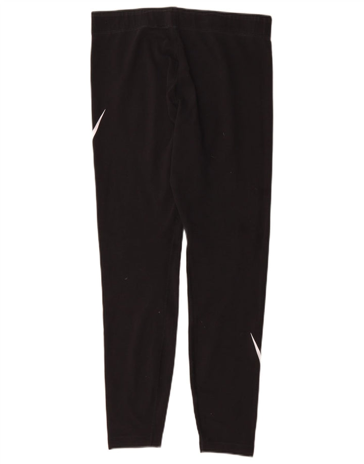 Nike Dame Grafiske Leggings UK 14 Large Sort Polyester