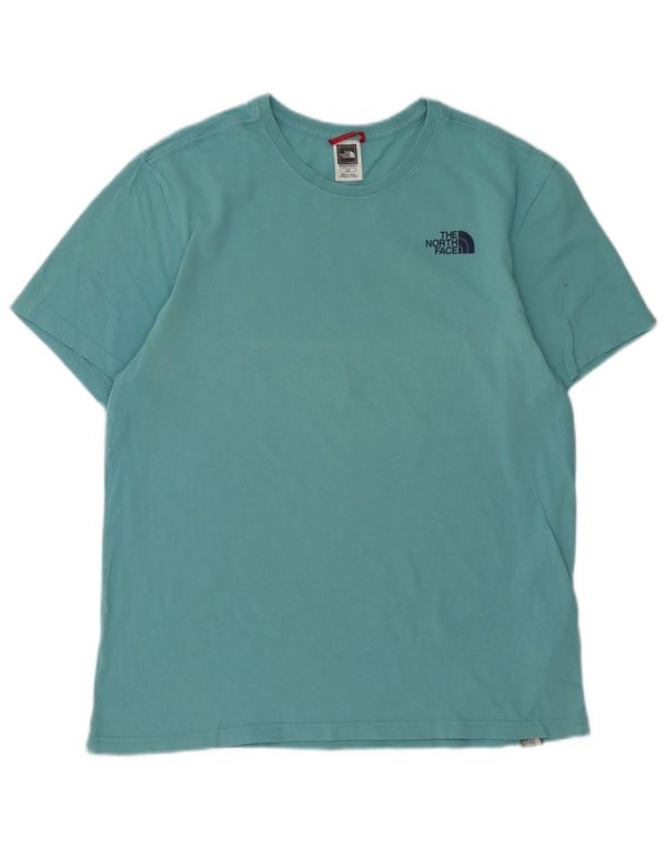 The North Face Herre grafisk T-shirt Top Stor turkis bomuld
