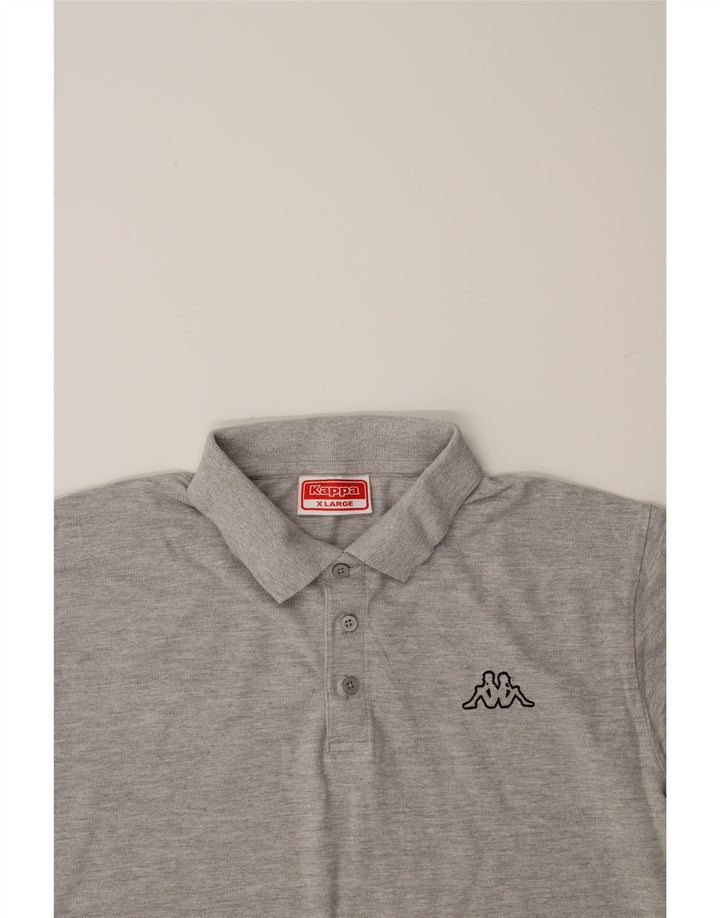 KAPPA Mens Polo Shirt XL Grey Cotton Vintage Kappa and Second-Hand Kappa from Messina Hembry 