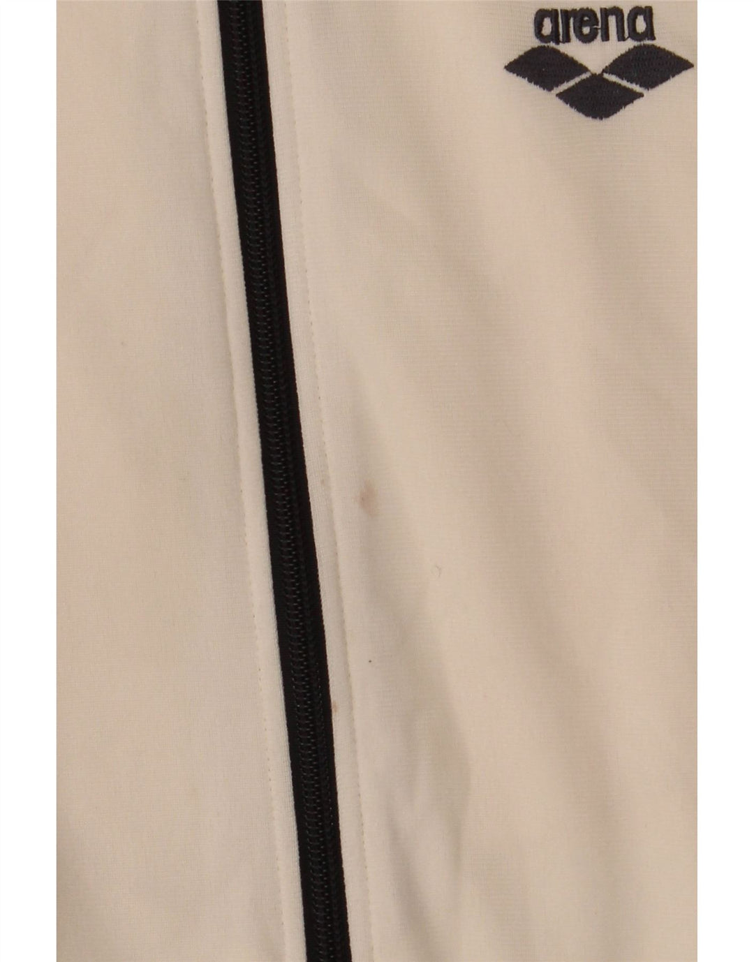 ARENA Grafisk træningsdragt topjakke til kvinder UK 12 Medium White Polyester