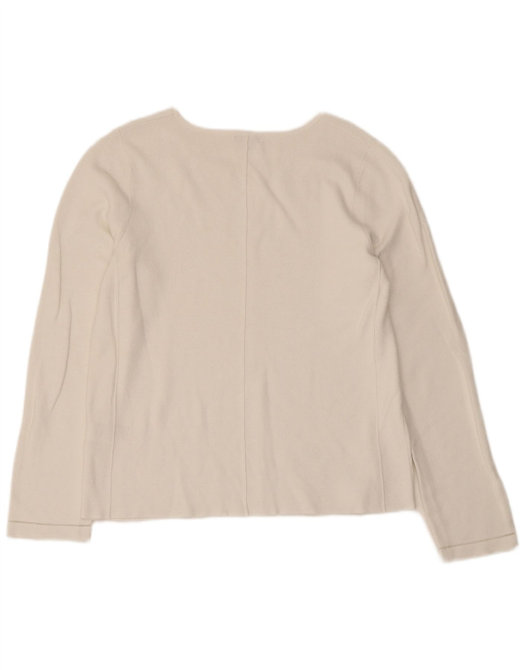 Jigsaw Dame Top Langærmet UK 12 Medium White Viscose