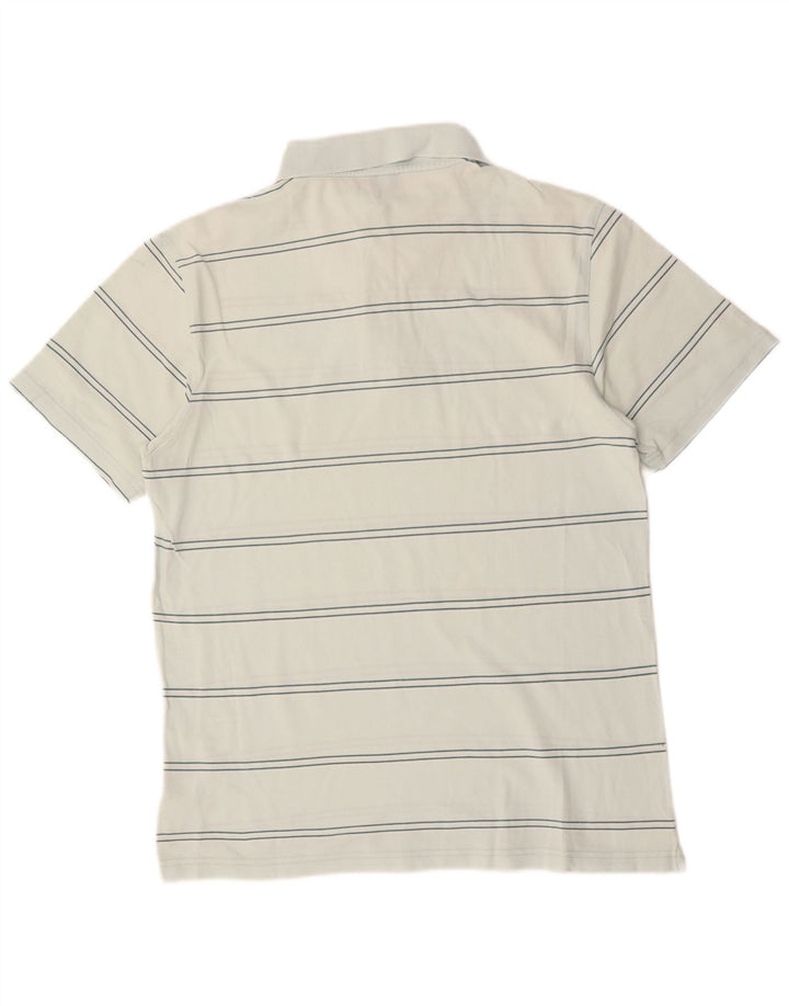 ASICS Poloshirt til mænd Medium hvid stribet bomuld