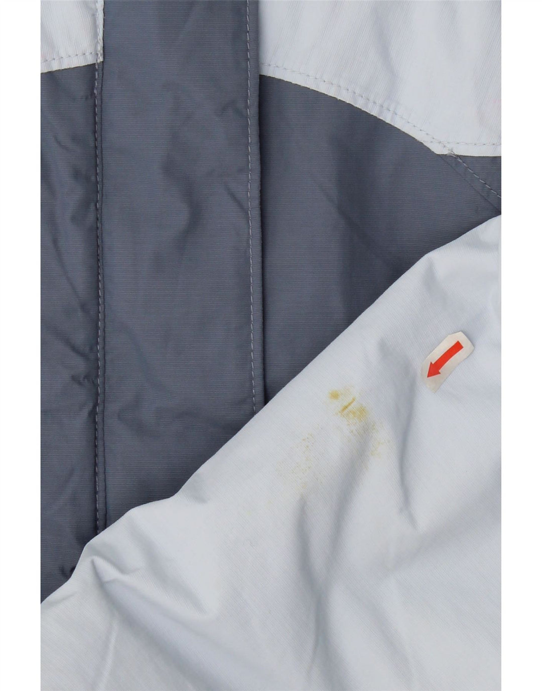 COLUMBIA Womens Windbreaker Jacket UK 14 Medium Blue Colourblock Nylon Vintage Columbia and Second-Hand Columbia from Messina Hembry 