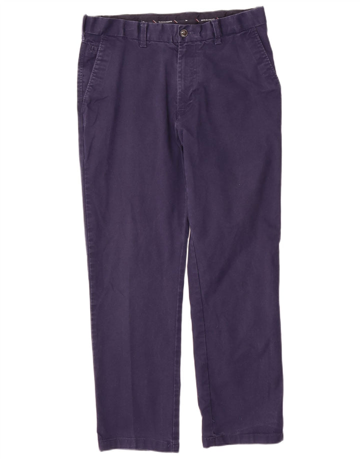 Marks & Spencer Herre Blue Harbor Regular Chino Bukser W34 L29 Navy Blue