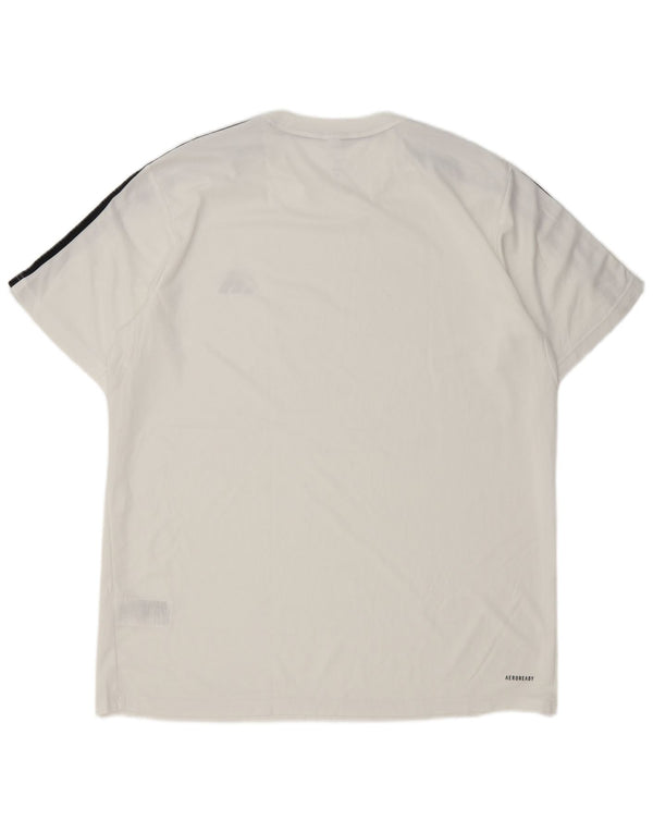 Adidas Herre Aeroready T-Shirt Top XL Hvid Polyester