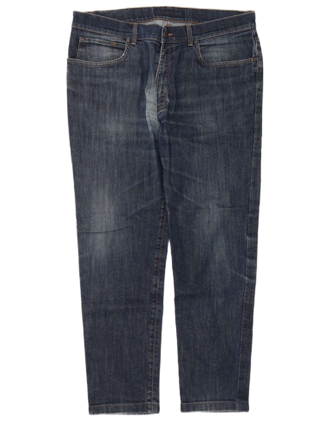 Trussardi herre tilspidsede jeans W38 L29 blå bomuld