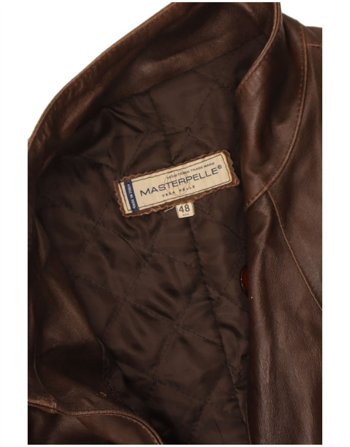Masterpelle Dame Læderfrakke IT 48 XL Brun