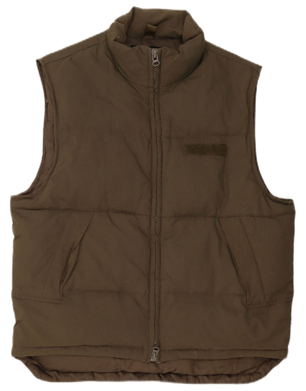Wrangler Herre Polstret Gilet UK 40 Large Khaki