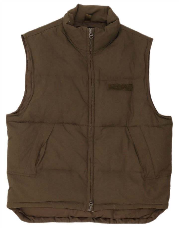 Wrangler Herre Polstret Gilet UK 40 Large Khaki