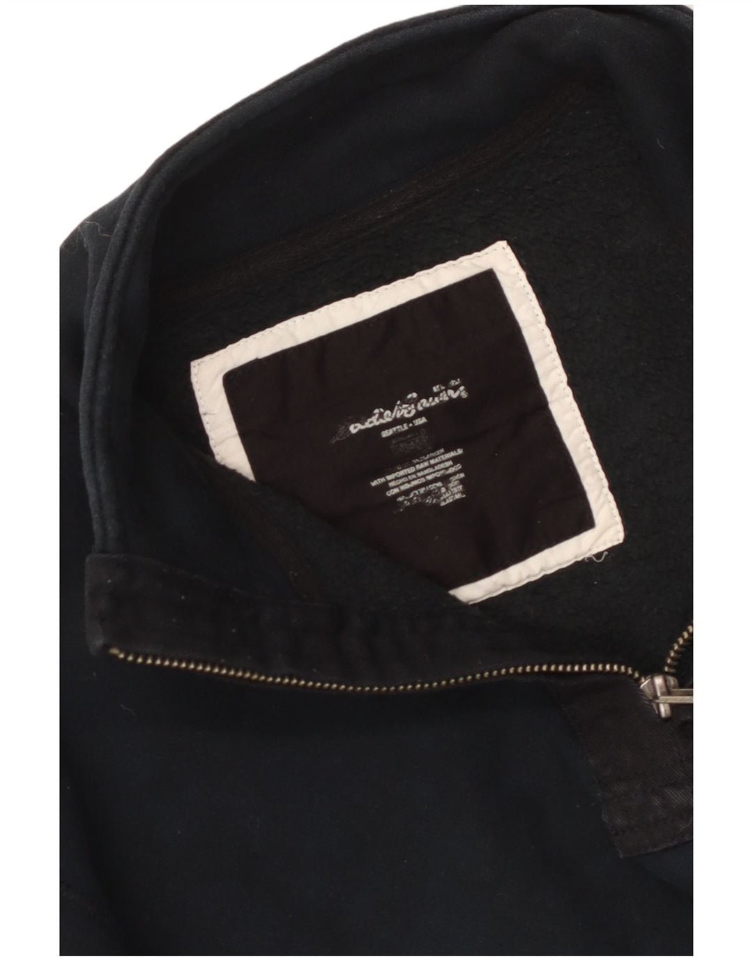 Eddie Bauer Dame Hættetrøje med lynlås-hals UK 14 Medium Navy Blue