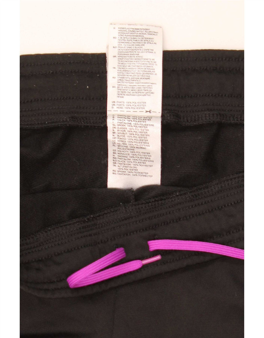 Adidas Træningsdragtsbukser til kvinder UK 8/10 Small Black Polyester